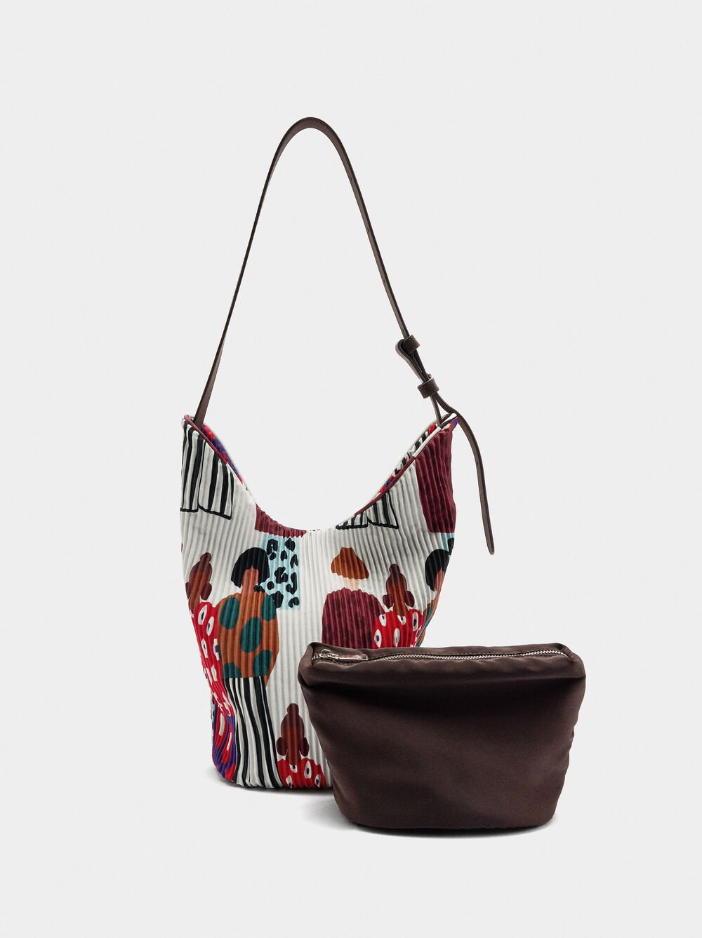 Sac à épaule en nylon pochette intérieure
