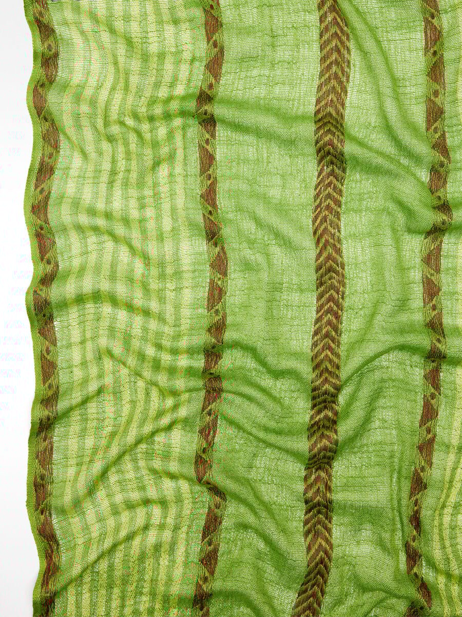 Scarf with printed cotton