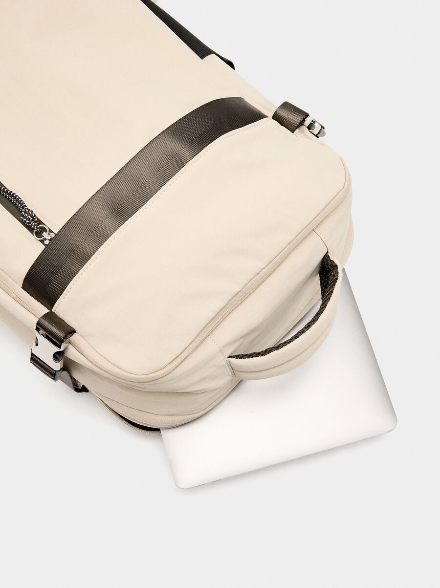 Expandable nylon cabin backpack