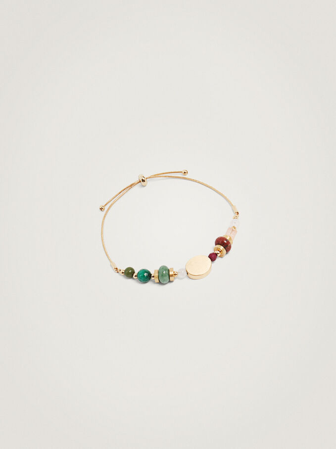 Adjustable Bracelet With Stone, Multicolor, hi-res