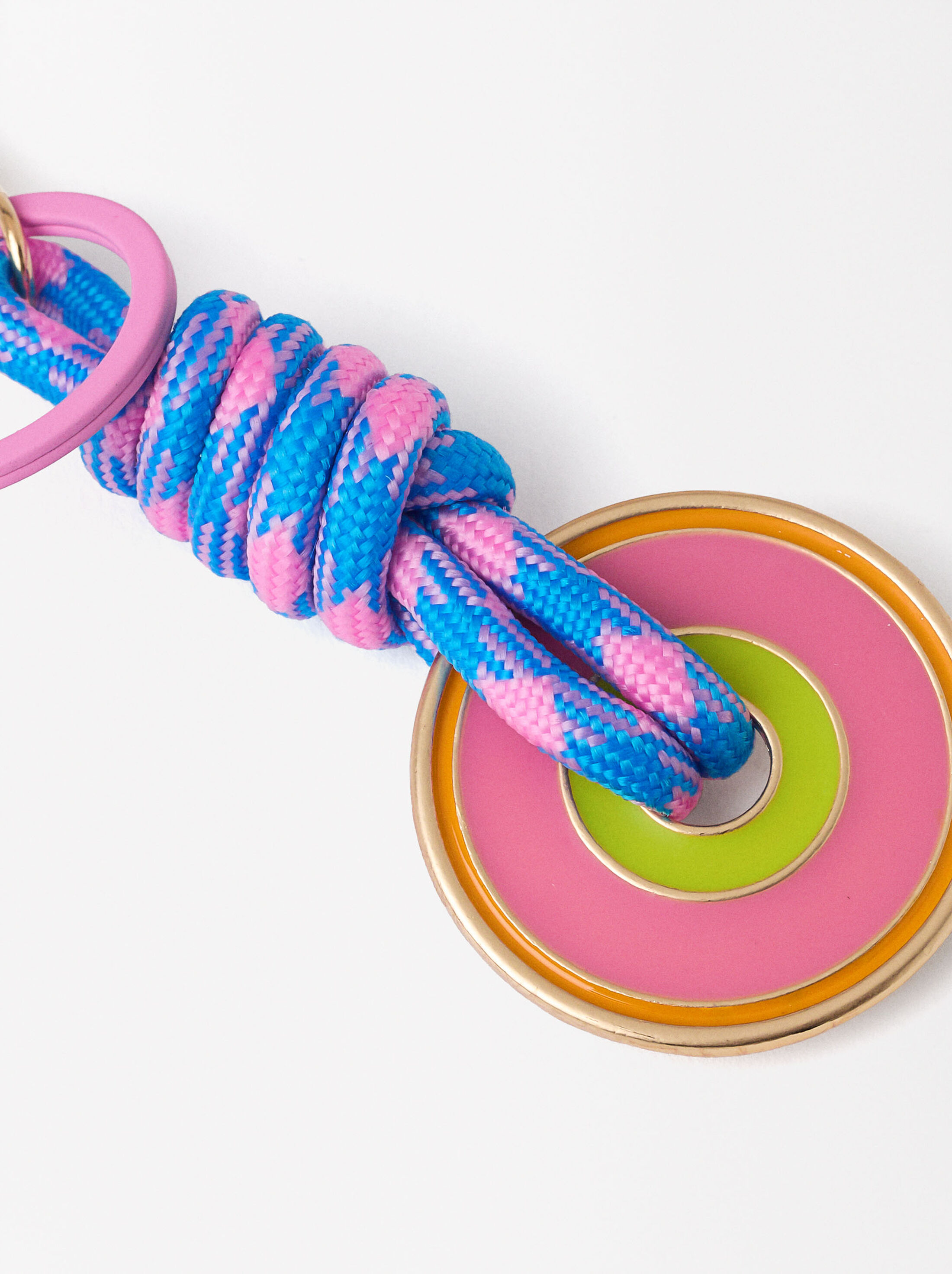 Multicolor hoop key ring image number 1.0