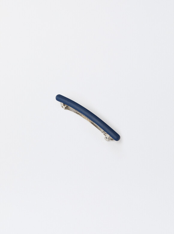 Resin French Clip, Blue, hi-res