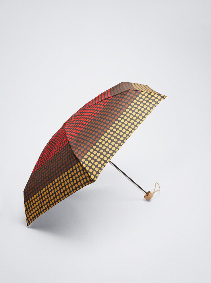 Small Printed Umbrella, Multicolor, hi-res