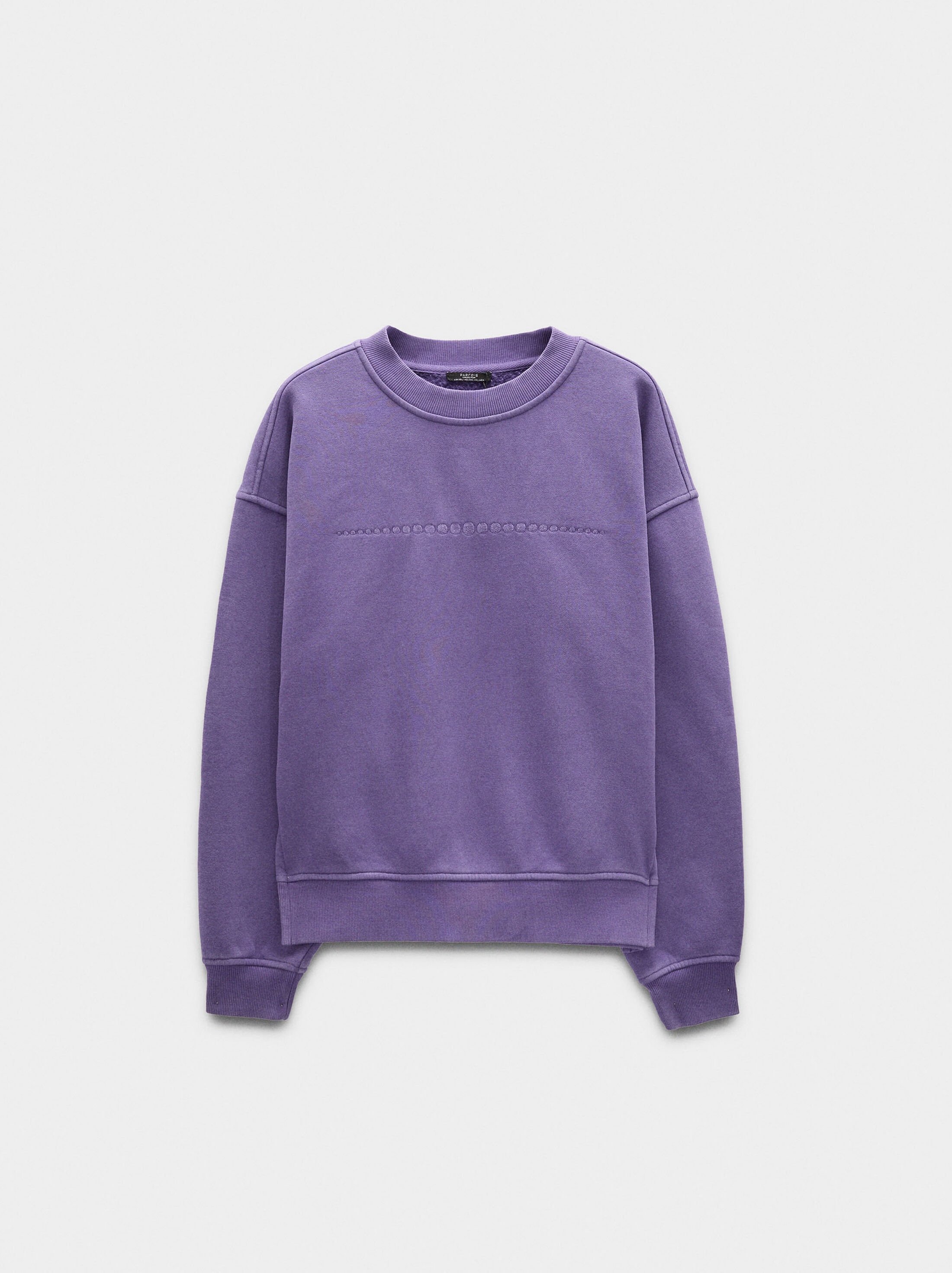 Cotton sweatshirt with embroidery image number 4.0