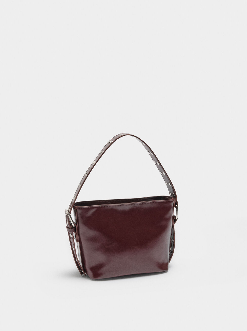 Bucket bag with studs