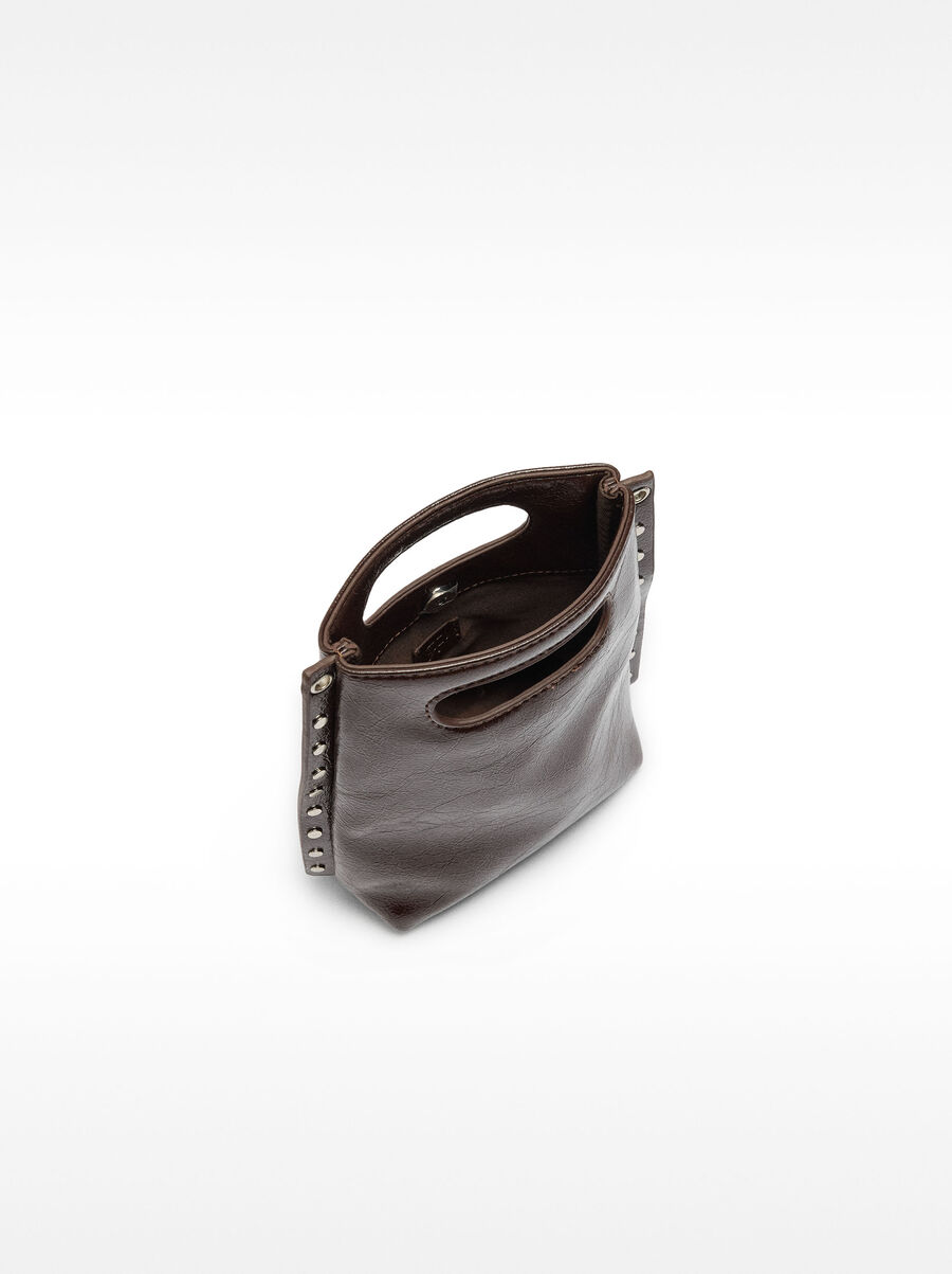 Tote bag with cracked effect