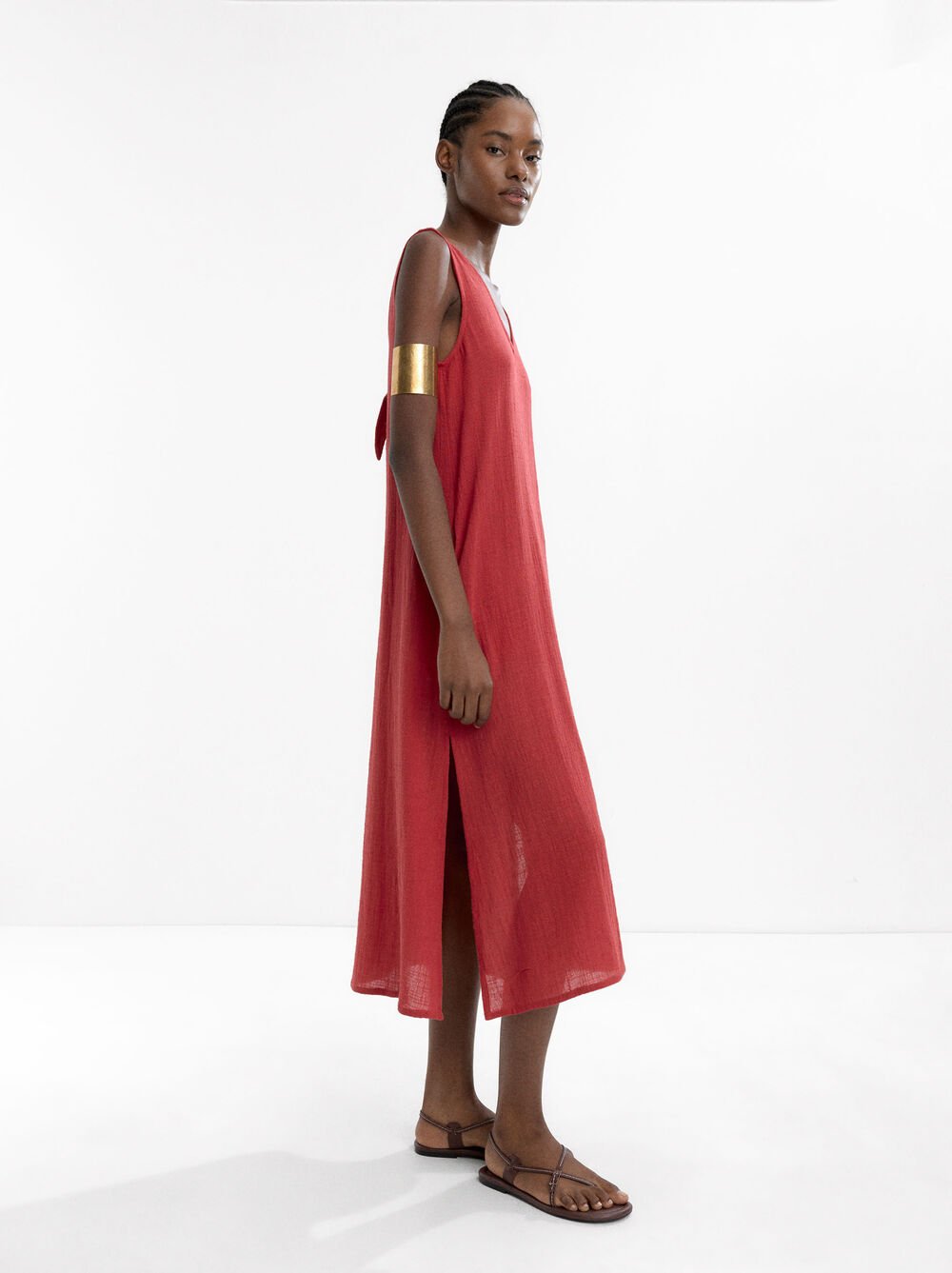 Robe midi 100% coton