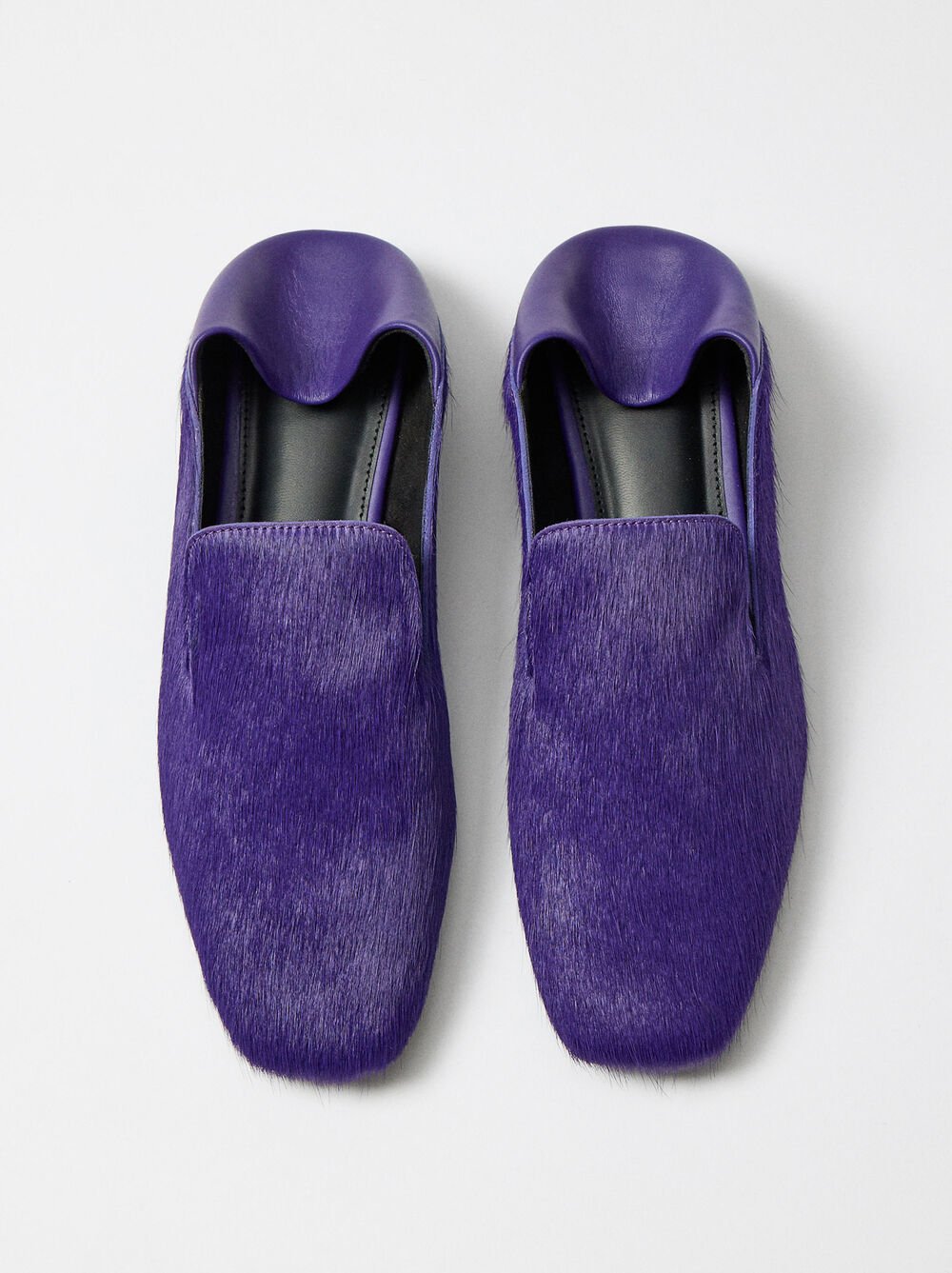 Chaussures plates en cuir