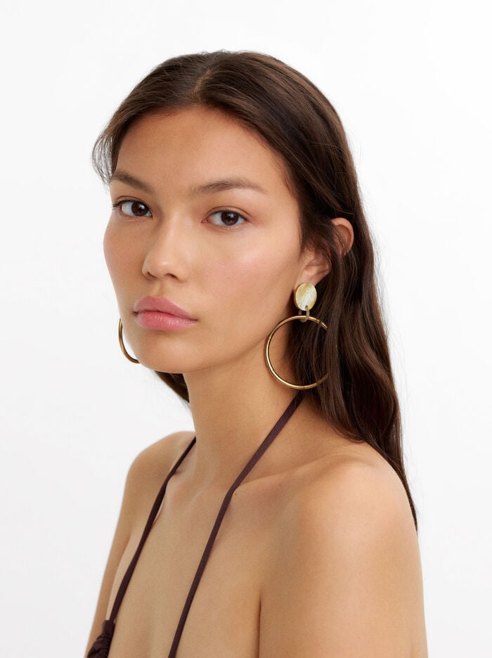 Pendientes largos con aro