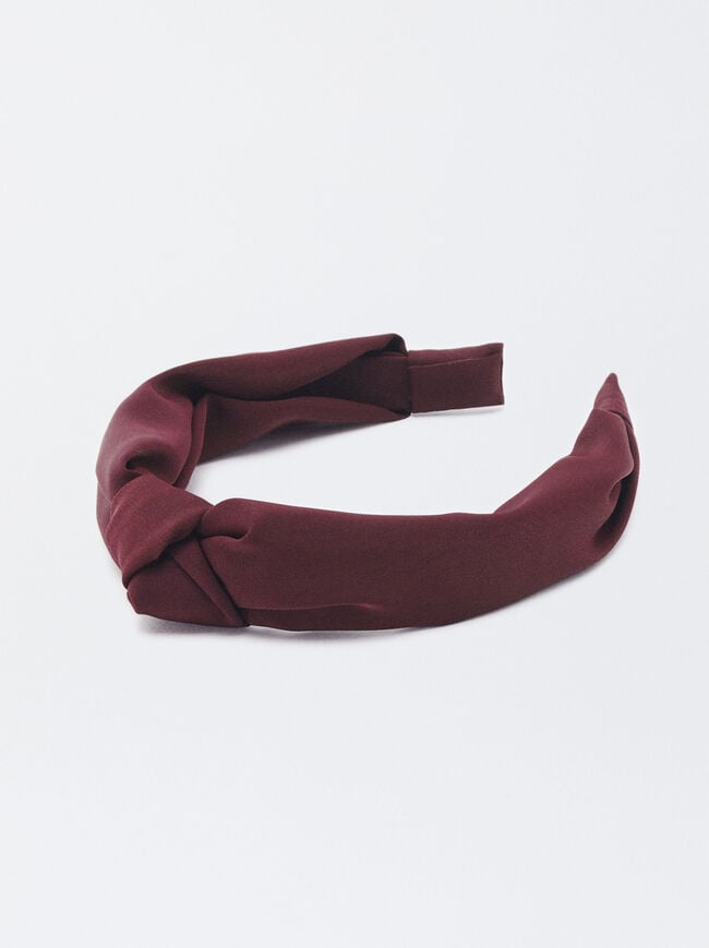 Wide Headband With Knot