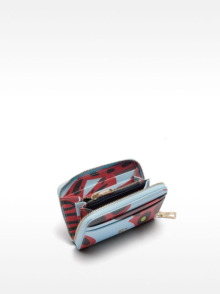 Printed wallet with texture