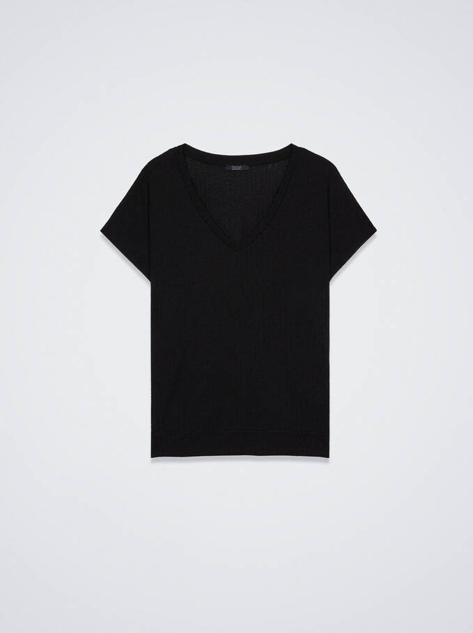 T-Shirt Made From Recycled Materials, Black, hi-res