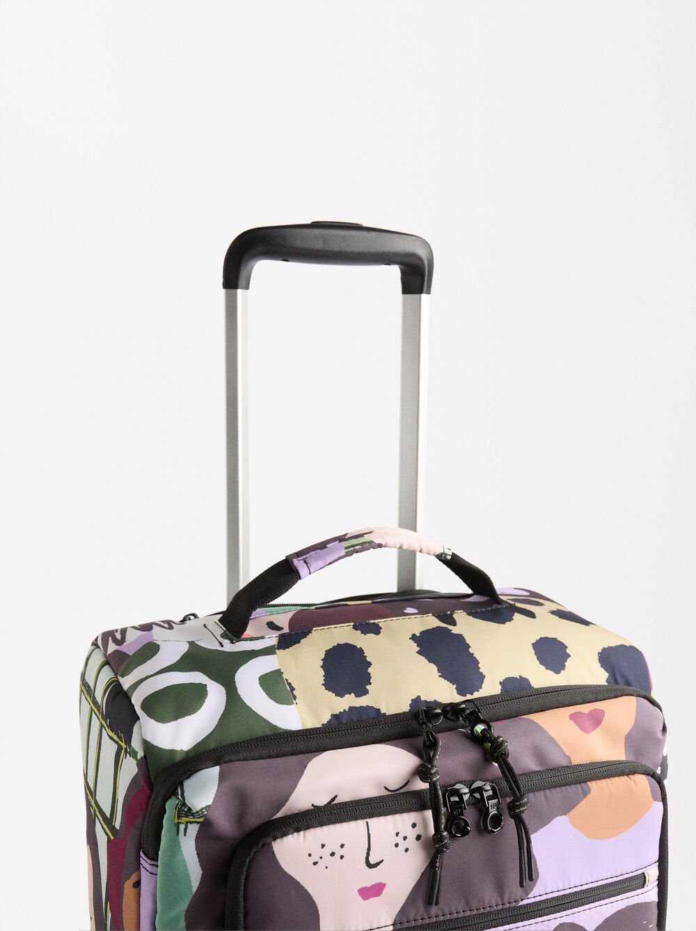 Maleta de viaje de nylon estampada