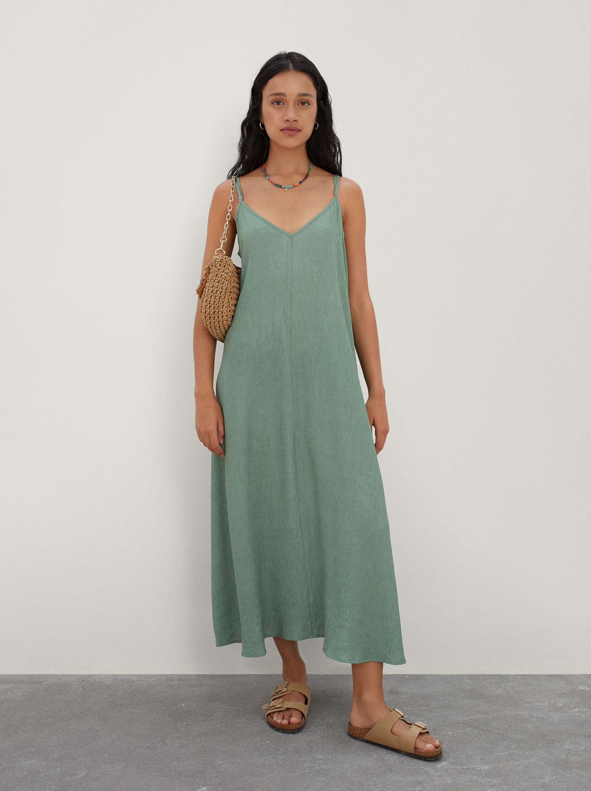 Long strap dress Clearance