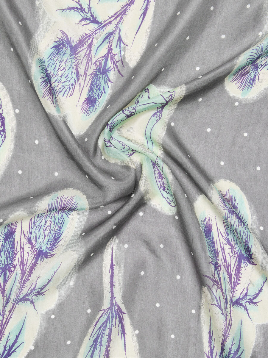 Printed scarf 100% silk