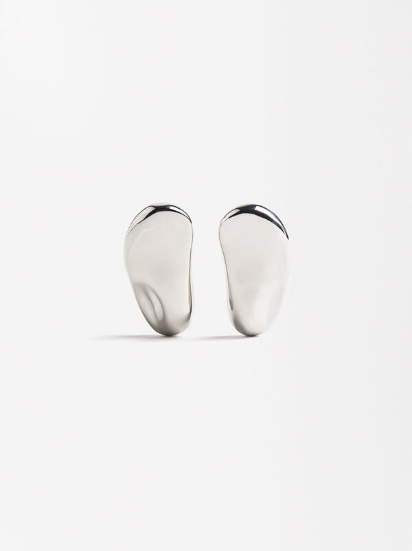 Abstract relief earrings