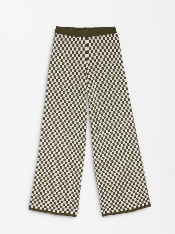 Jacquard-Strickhose