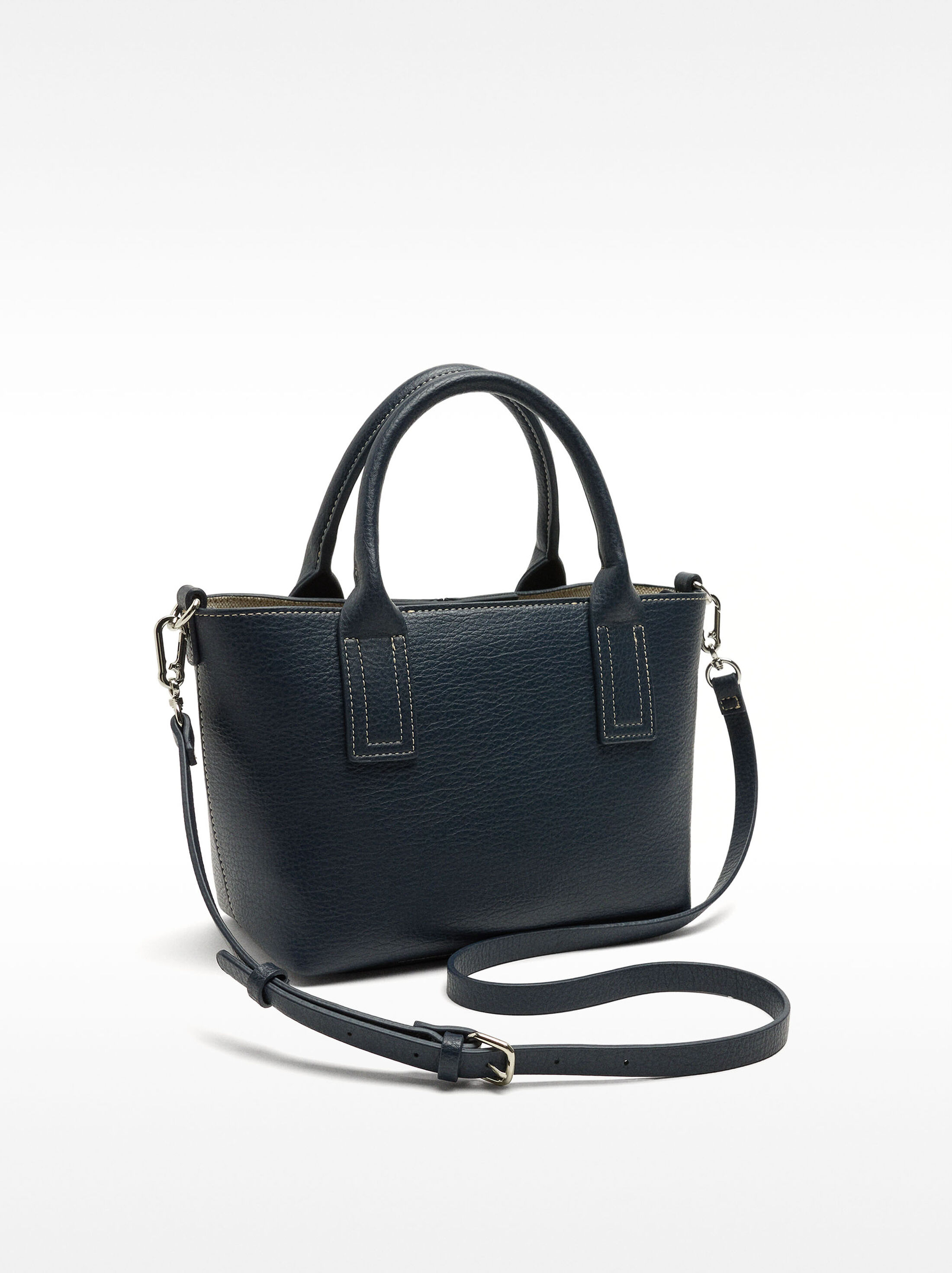 Tote bag with texture and removable bag image number 4.0