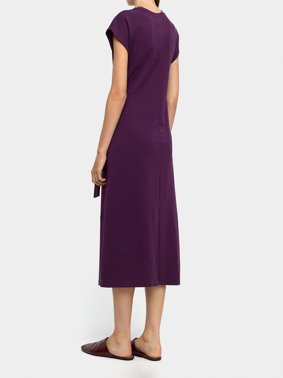 Draped dress 100% cotton