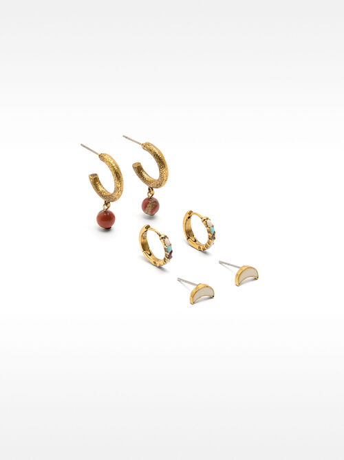 Set di orecchini con pietre