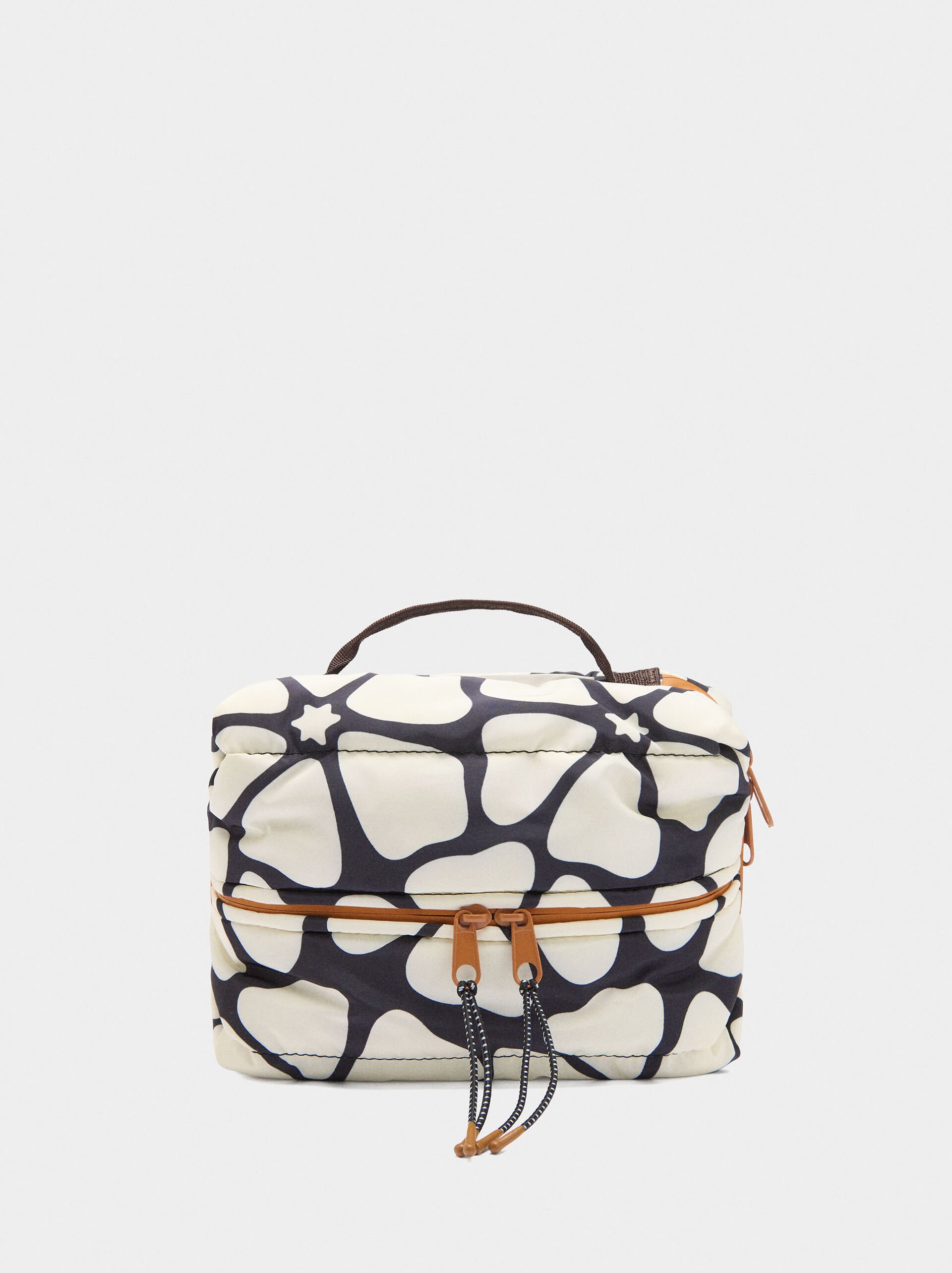 Printed nylon toiletry bag image number 0.0