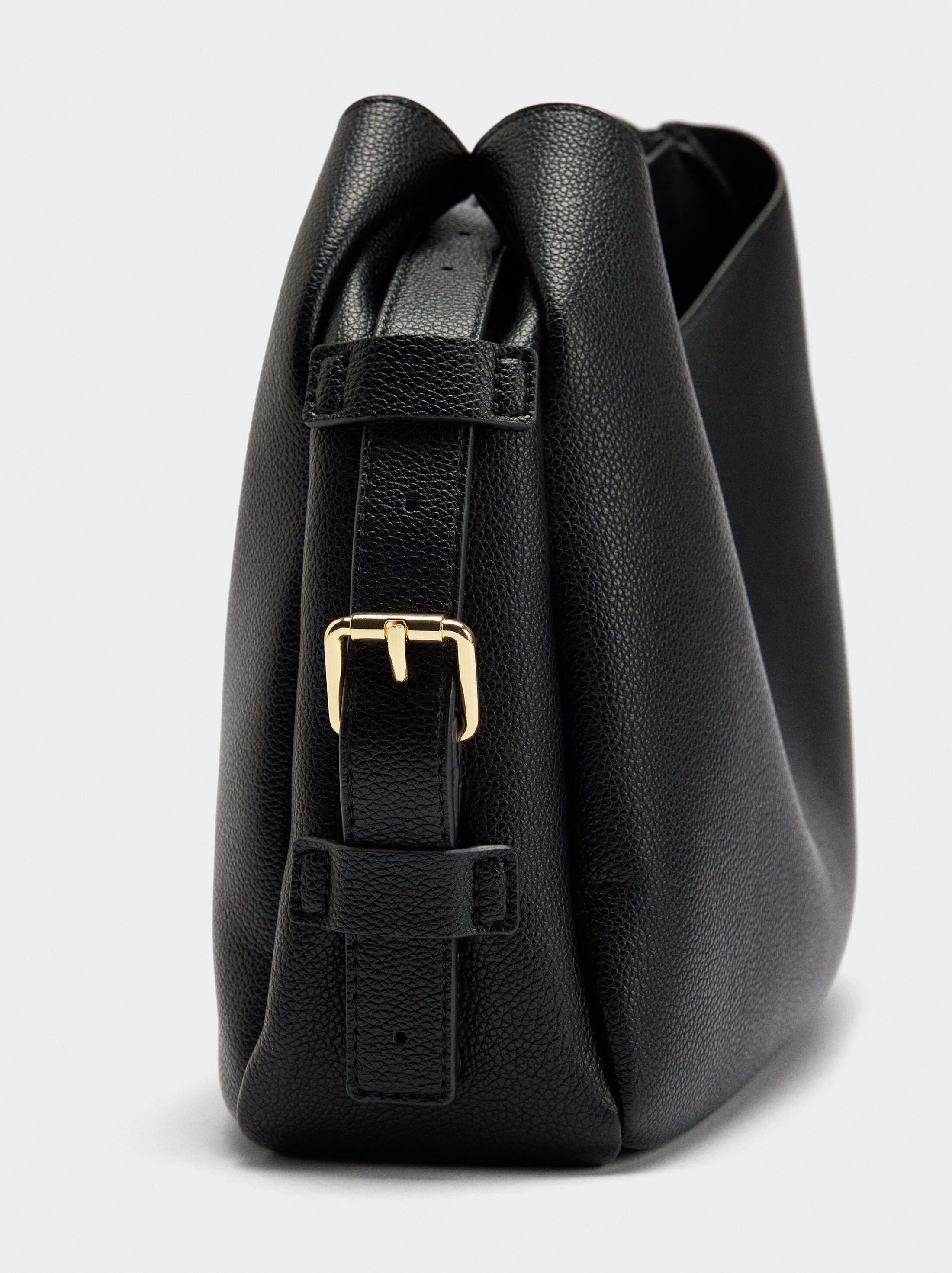 Bolso de hombro con hebillas laterales image number 1.0