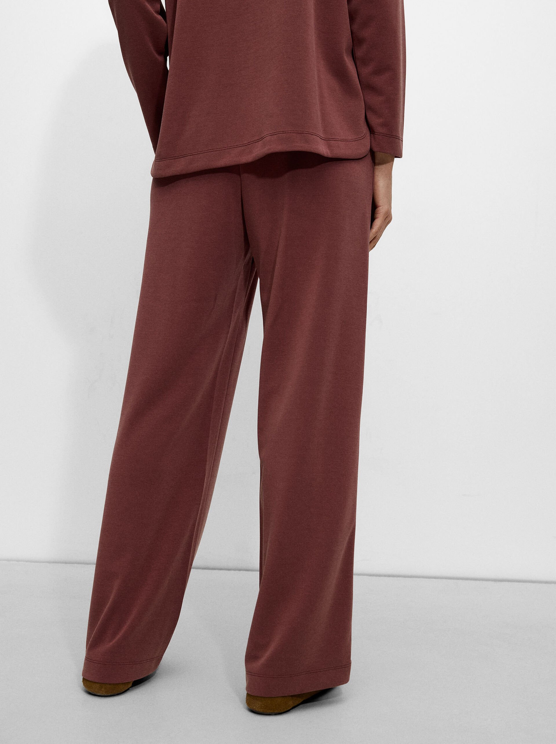 Loose-fitting trousers with elastic waistband image number 3.0