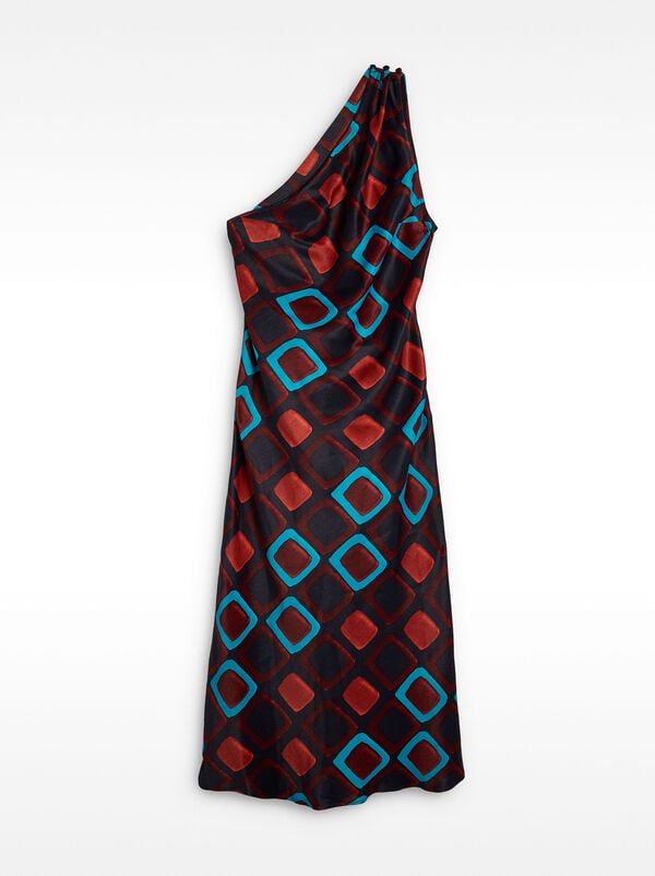 Asymmetric long dress