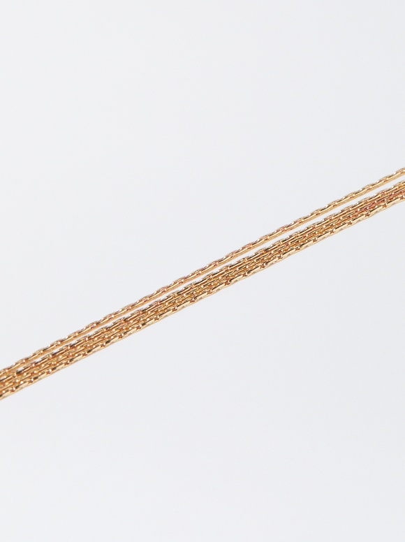 Golden Multi Chain Bracelet, Golden, hi-res