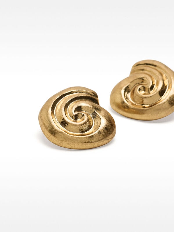 Spiral shell earrings