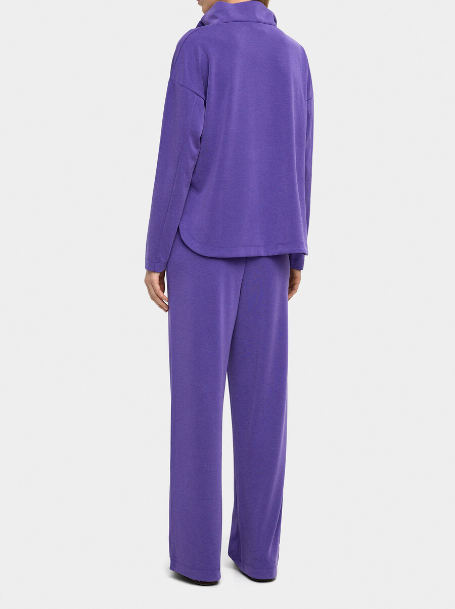 Sudadera con botones tacto suave