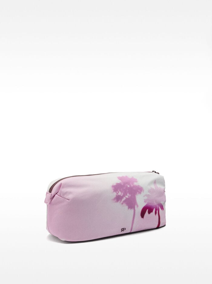 Neceser maxi de nylon estampado