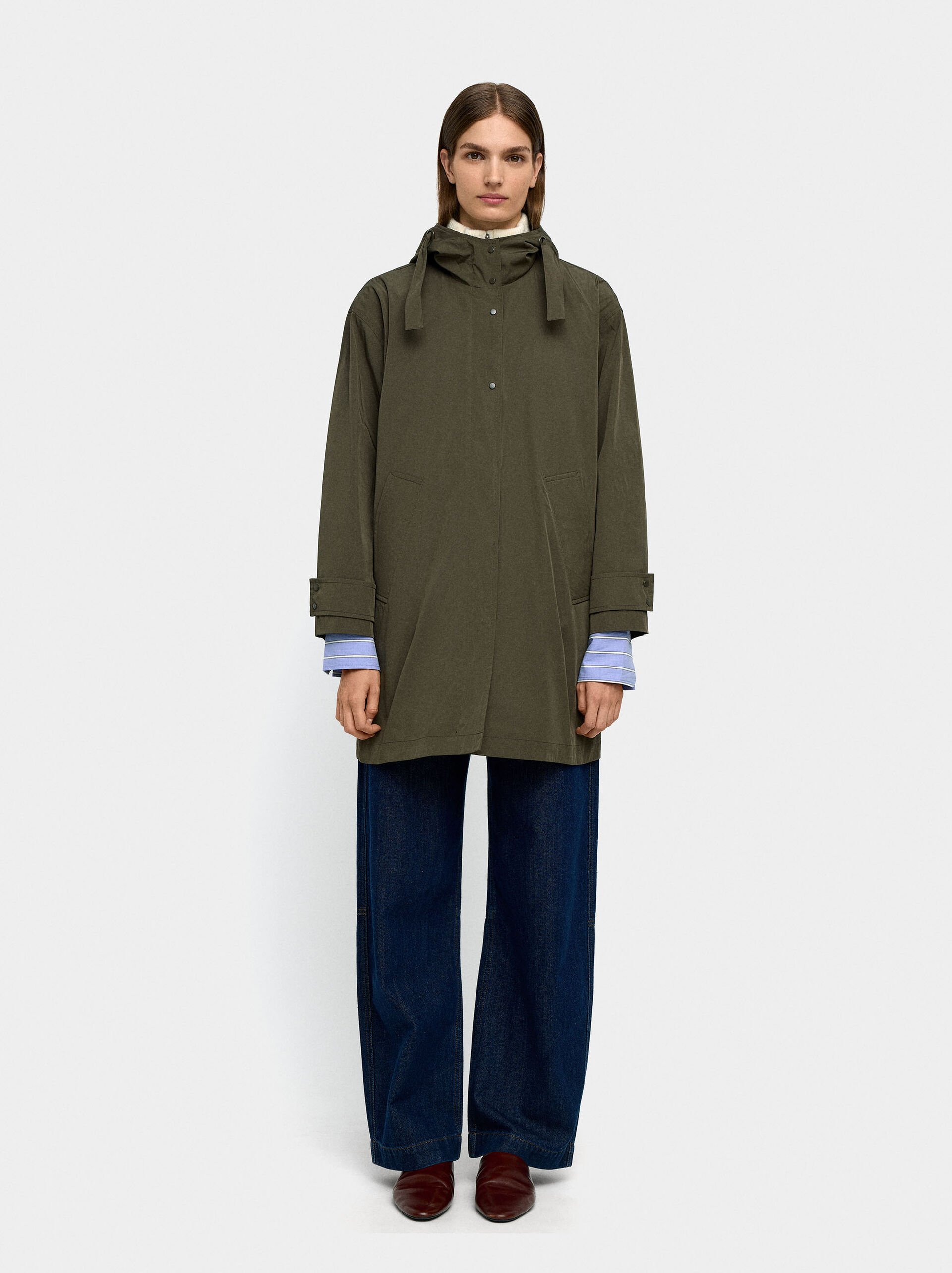 Light parka with hood image number 2.0