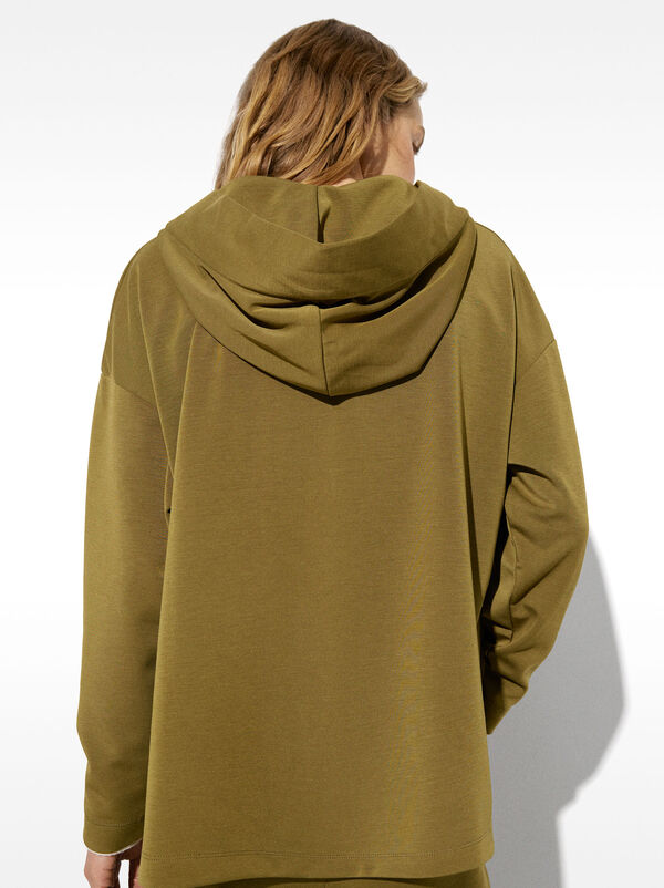Knit hoodie