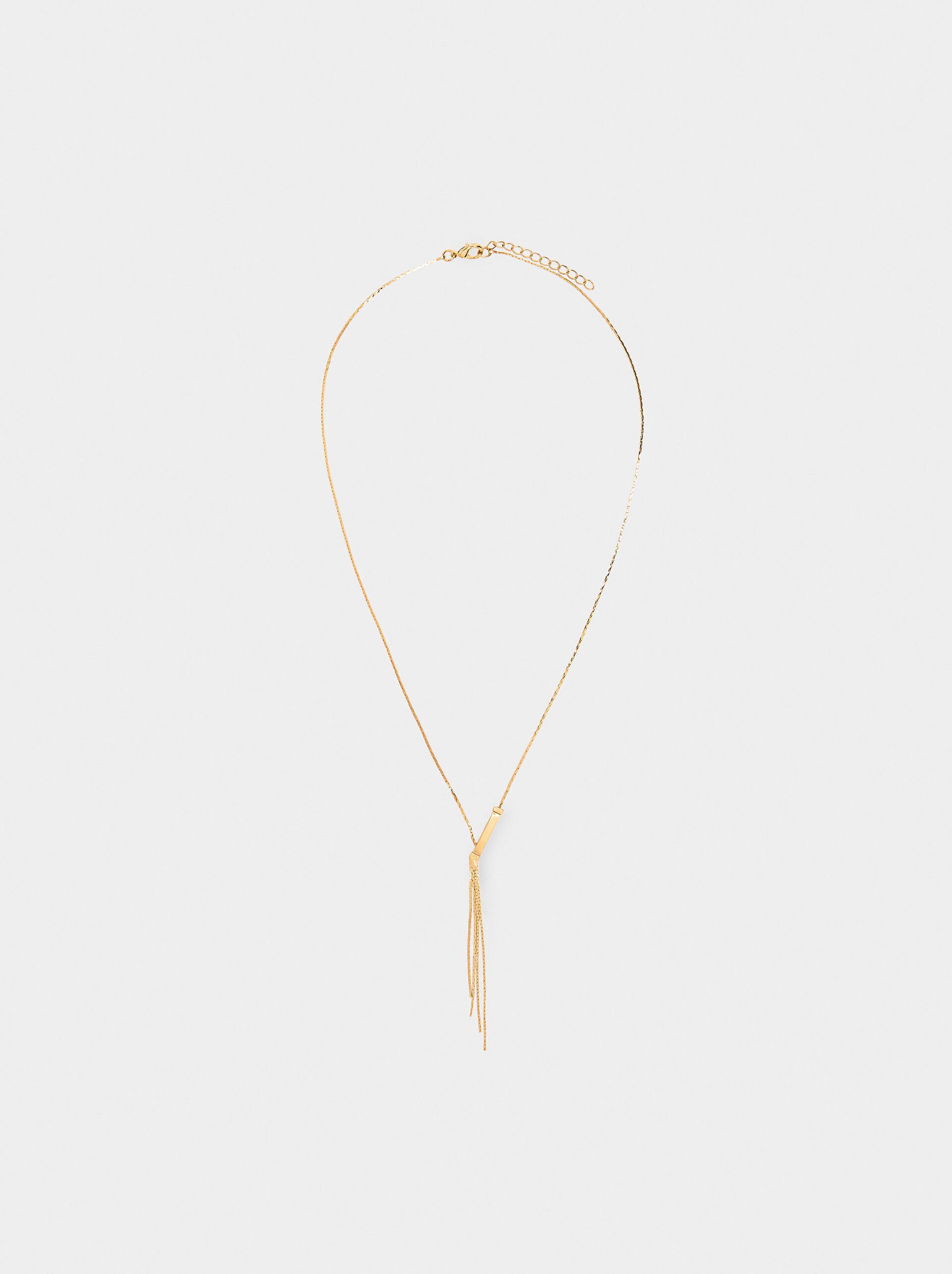 Necklace with fringe pendant image number 0.0