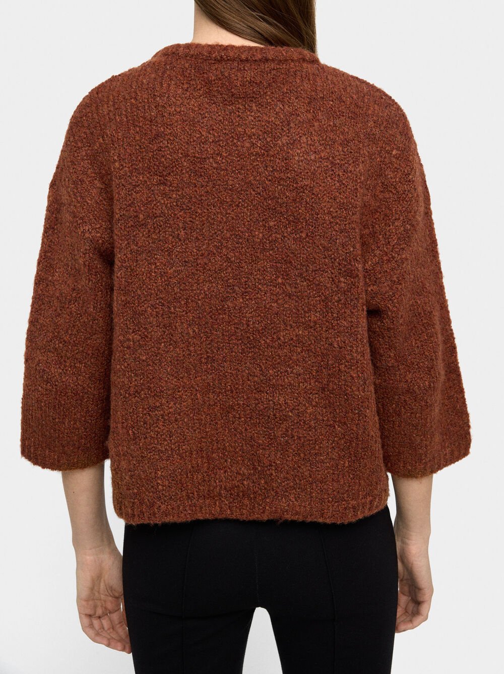 Plain knit sweater