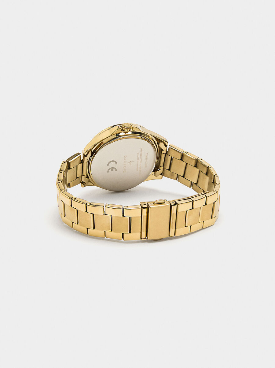 Watch with stainless steel wristband