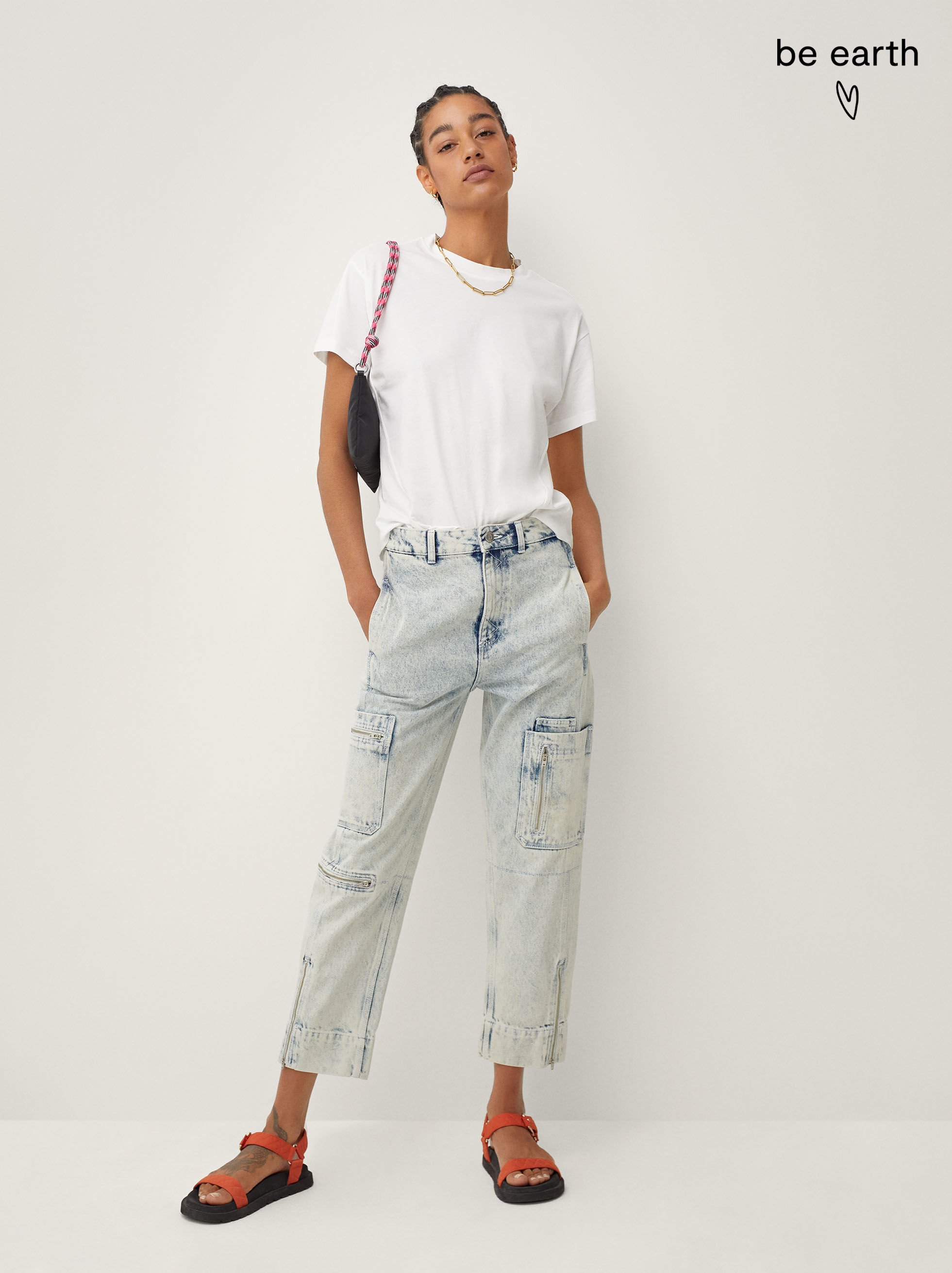 100 cotton high rise jeans Clearance