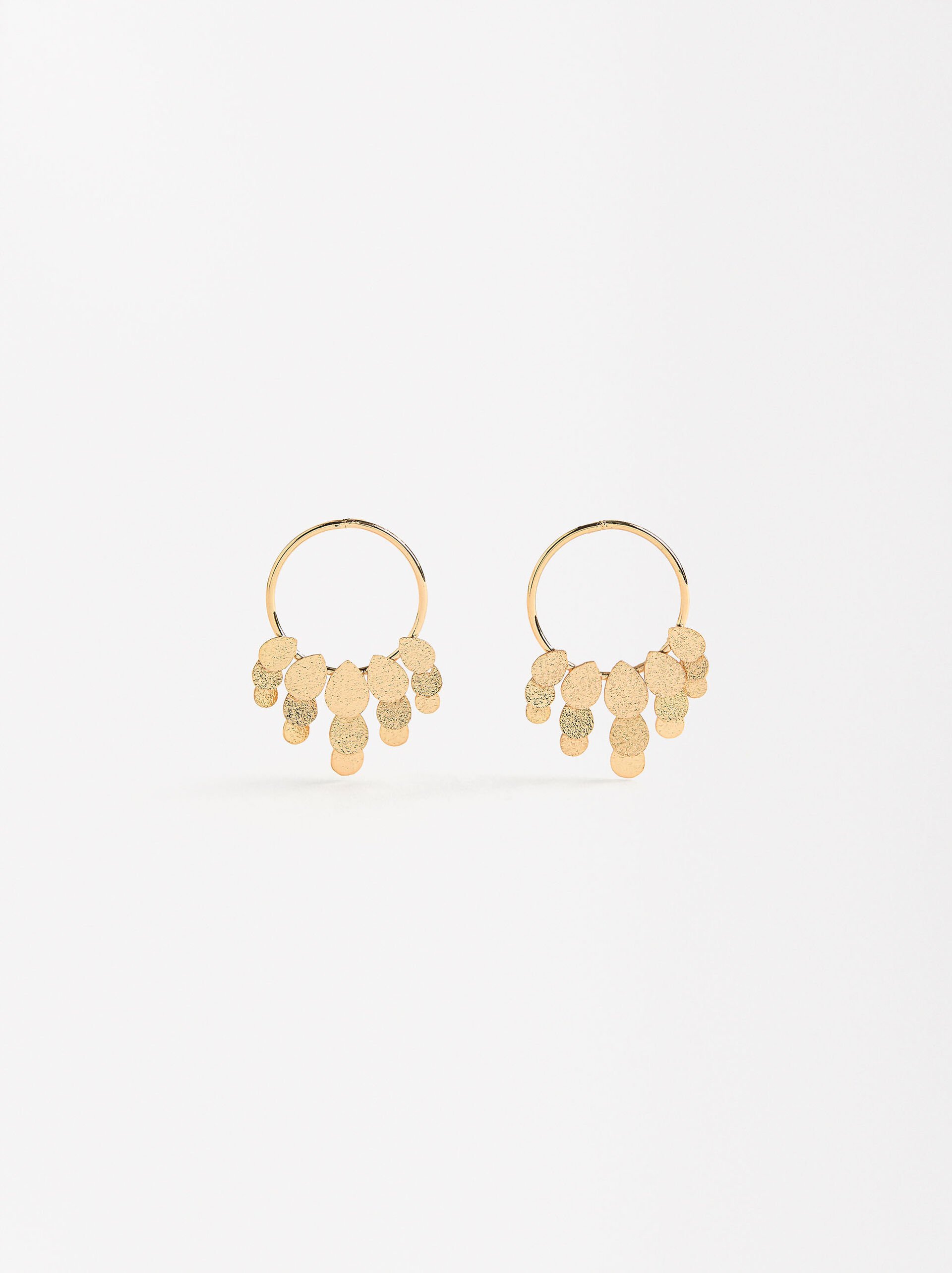 Medium hoops with hammered effect image number 0.0