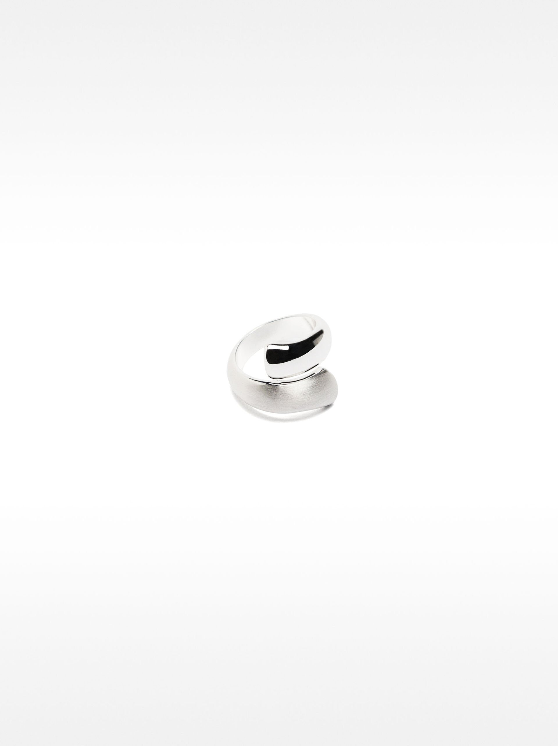 Anillo en espiral plateado image number 3.0