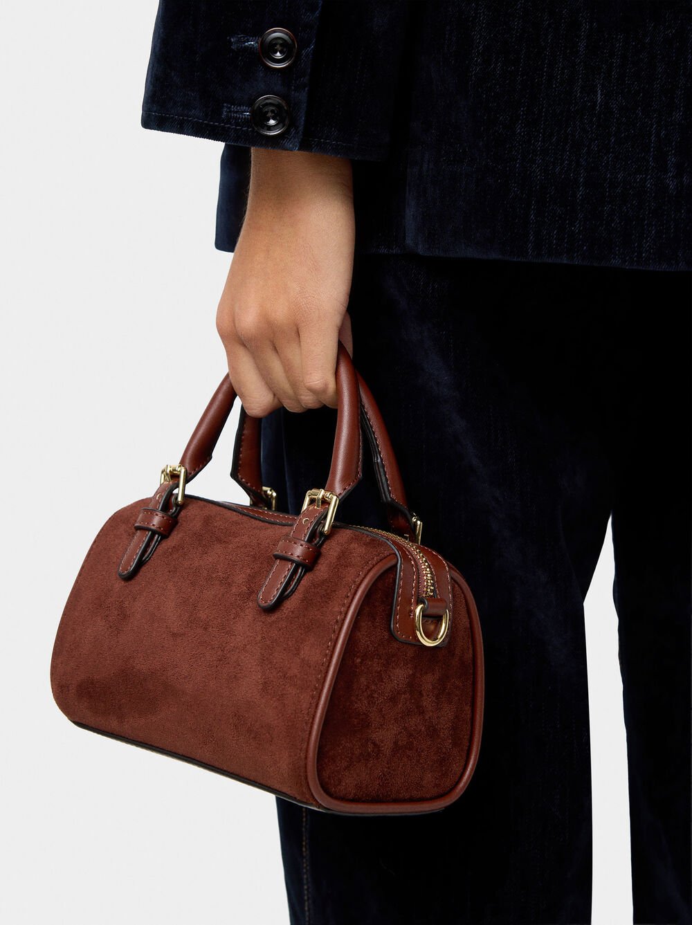 Leather-effect bowling bag S