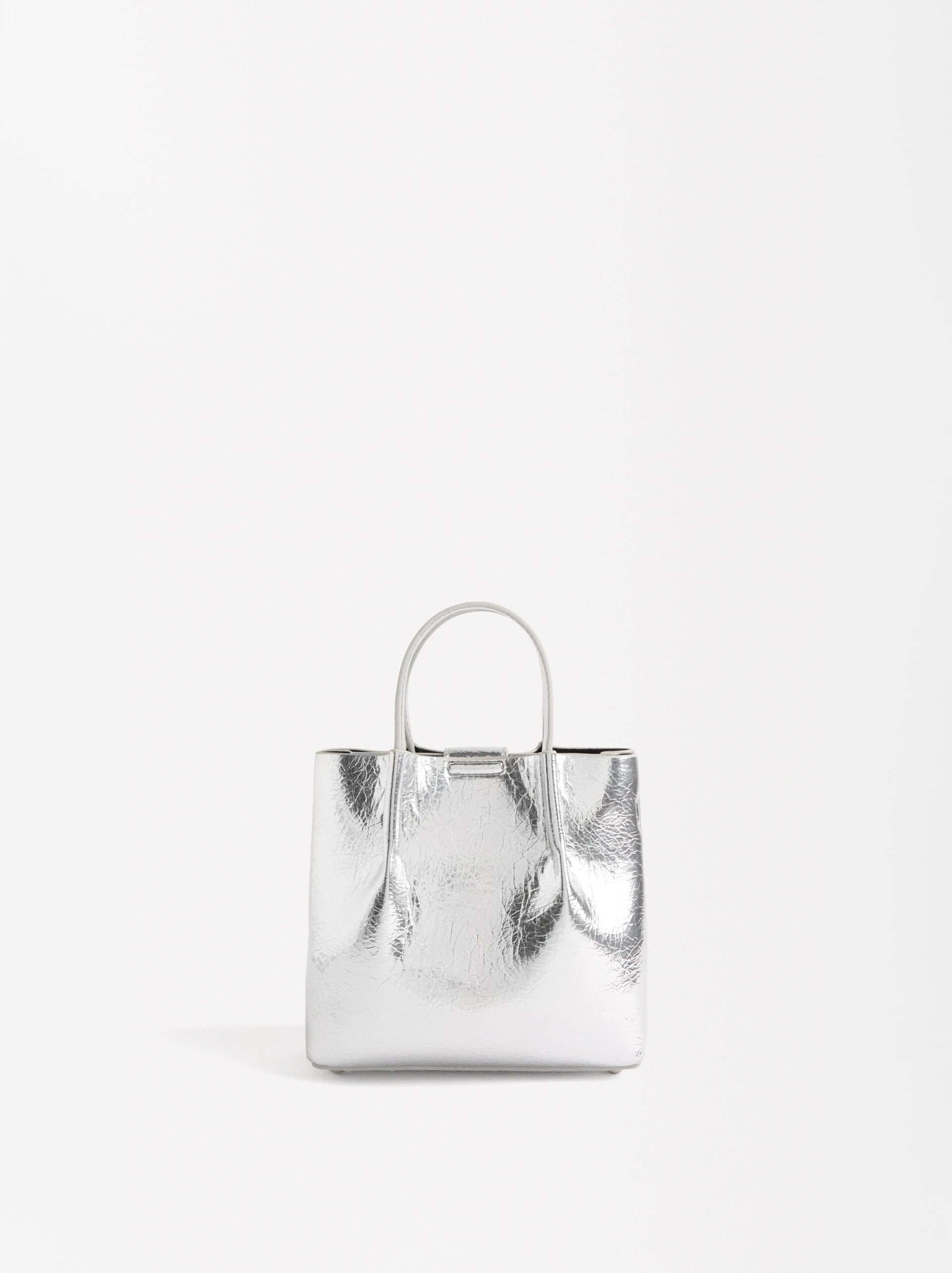 Bolso tote metalizado image number 0.0