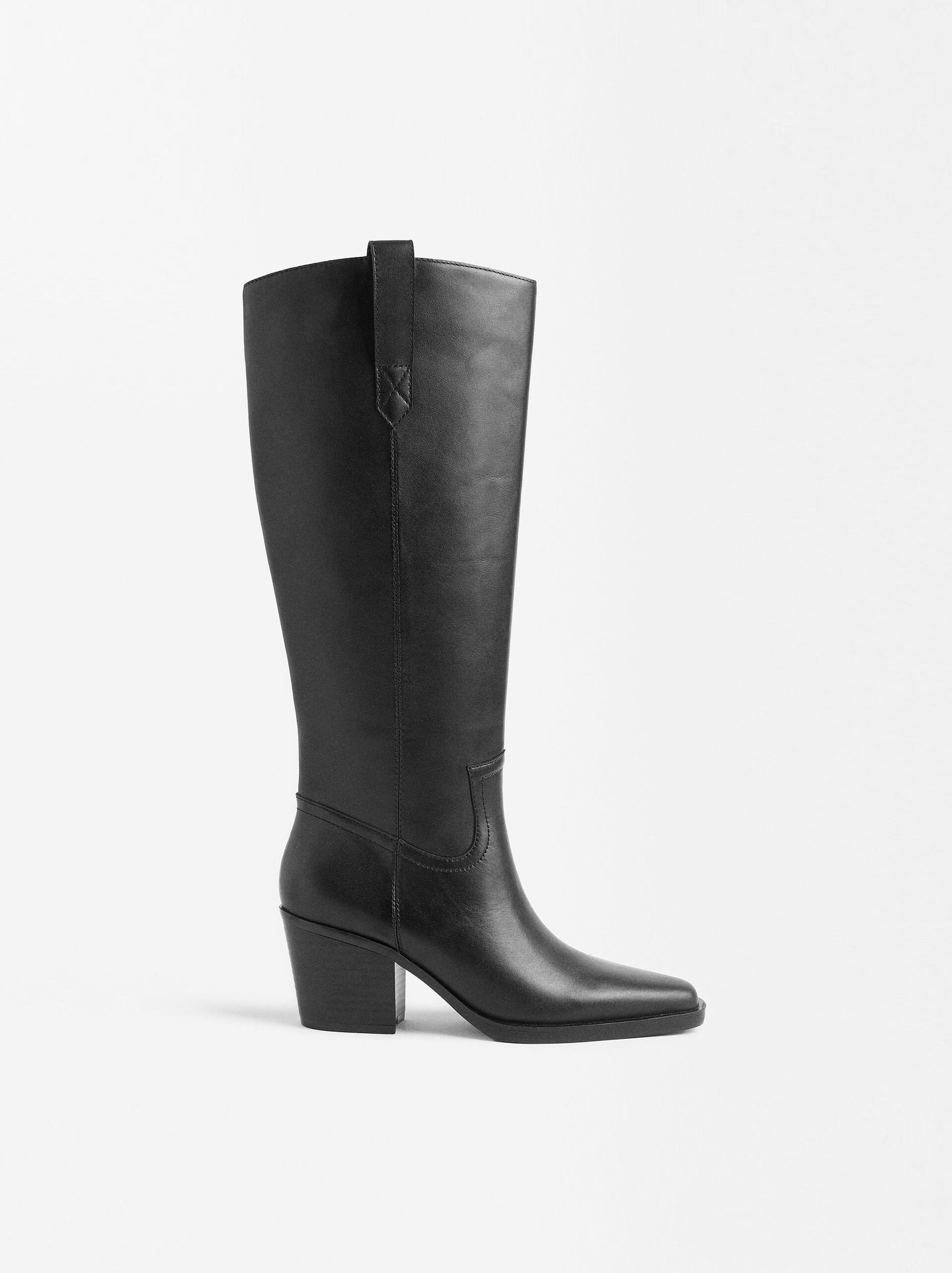 ONLINE EXCLUSIVE - Wysokie skórzane buty image number 7.0
