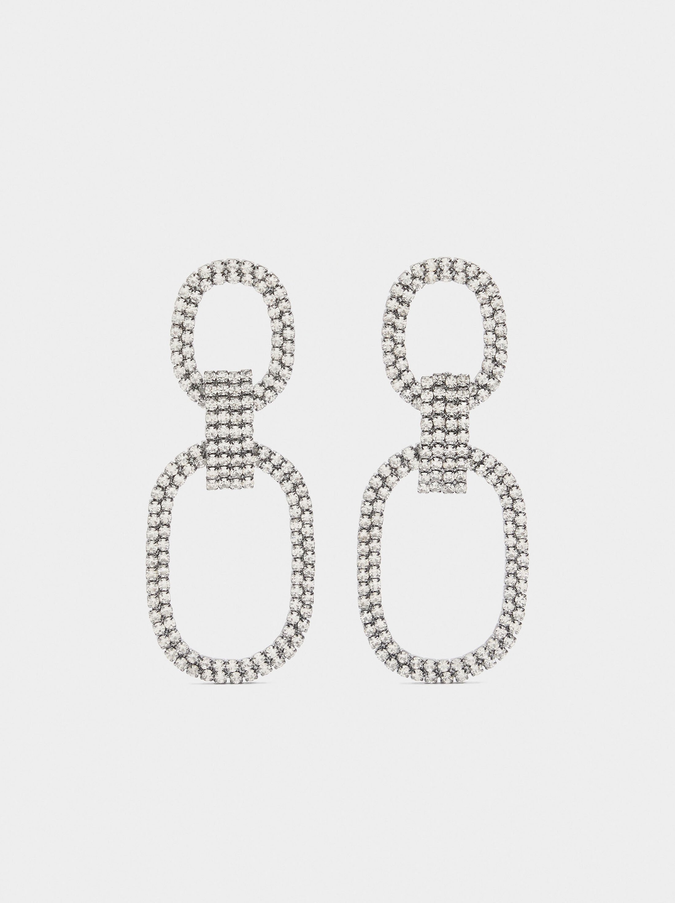 Arracades maxi aro doble amb vidre image number 0.0