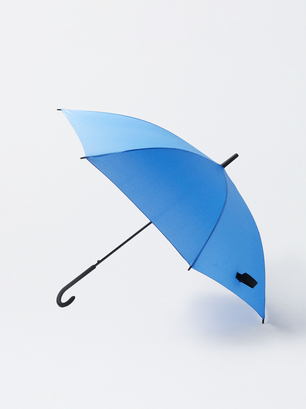 Großer Regenschirm, Blau, hi-res