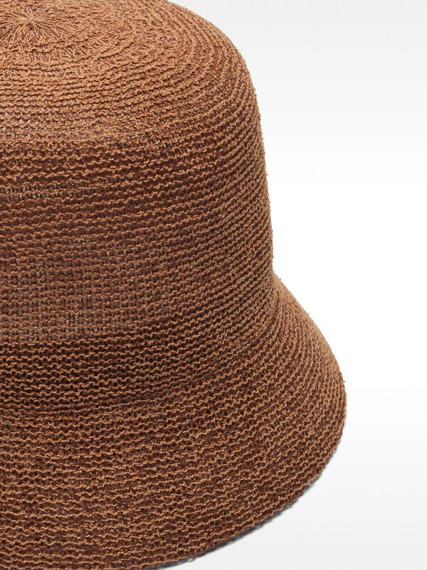 Knitted bucket hat