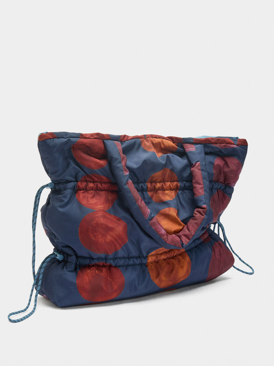 Bolso shopper estampado de nylon