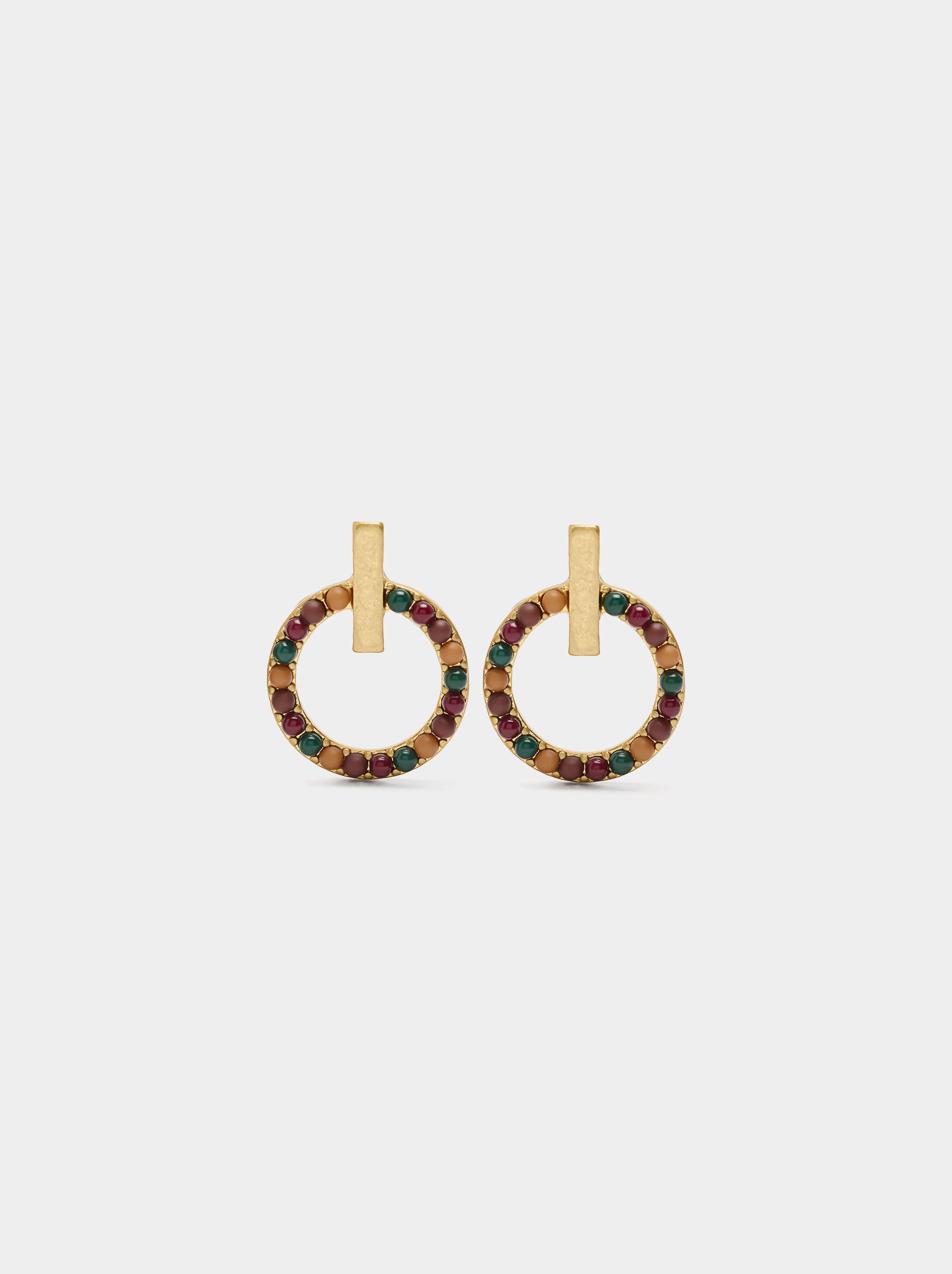Earrings with multicoloured beads image number 0.0