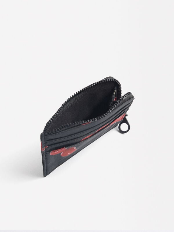 Printed nylon card holder