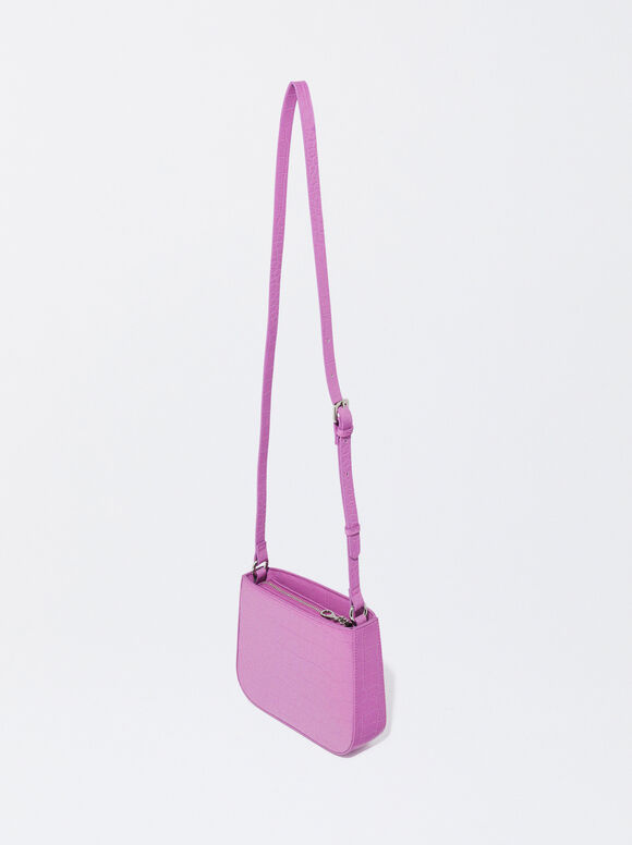 Animal Embossed Party Handbag, Pink, hi-res